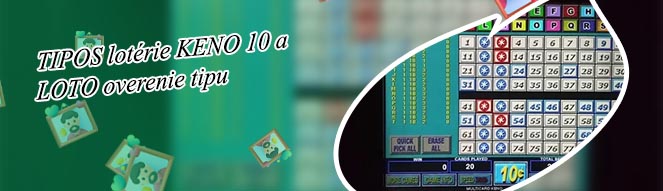 Keno 10 kontrola tiketu